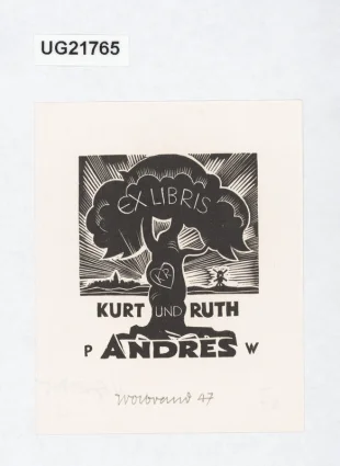Exlibris Kurt und Ruth Andres