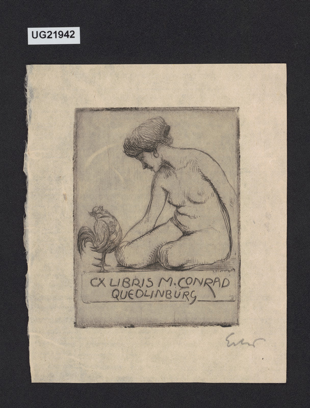 Exlibris M. Conrad / Quedlinburg