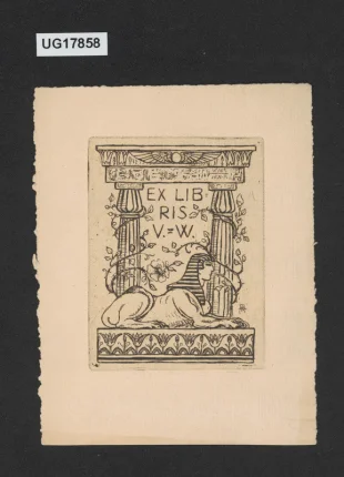 Ex libris V. = W.