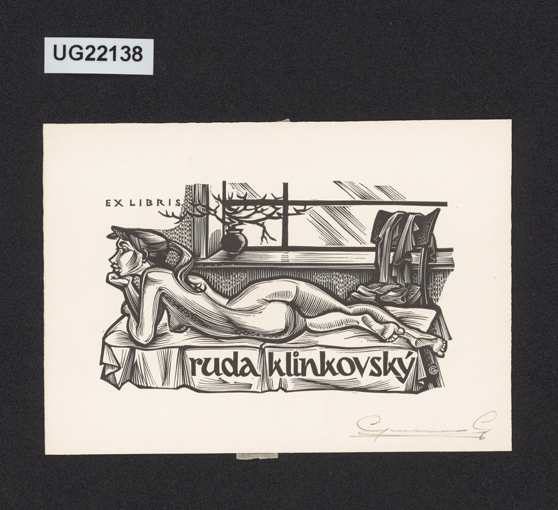 Ex libris ruda Klinkovský