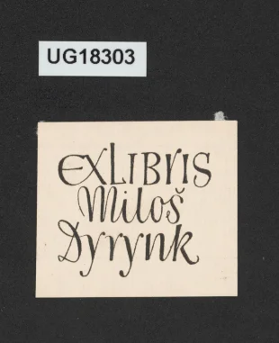Exlibris Miloš Dyrynk