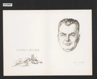 20. VI. 1900 - 14. I. 1953 (smuteční list Jana Fučíka)