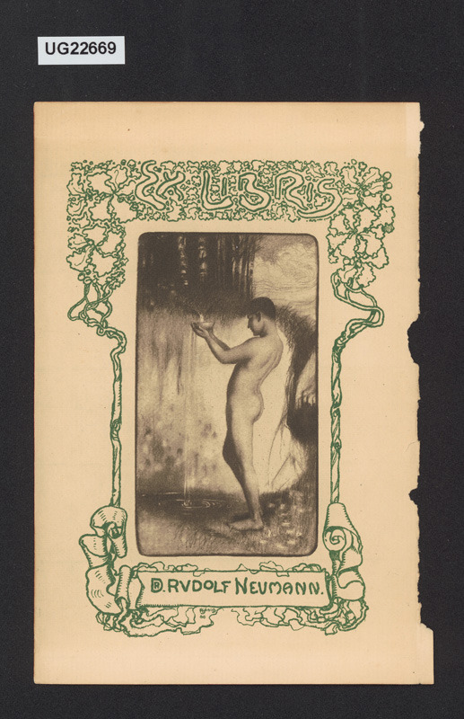 Ex libris Dr. Rudolf Neumann
