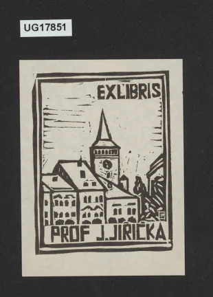 Exlibris prof J. Jiřička