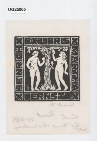 Ex libris Heinrich/ Martha/ Ernst