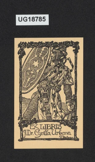 Exlibris JUDr. Cyrilla Urbana