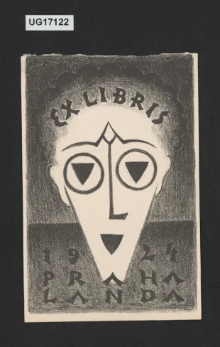 Ex libris Landa Praha 1924