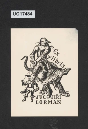 Ex libris JUC. Jiří Lorman