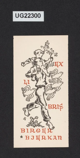 Ex libris Birgen Bjerkan