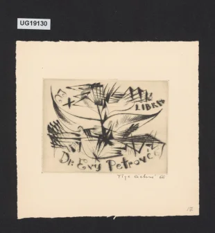 Ex libris Dr. Evy Petrové
