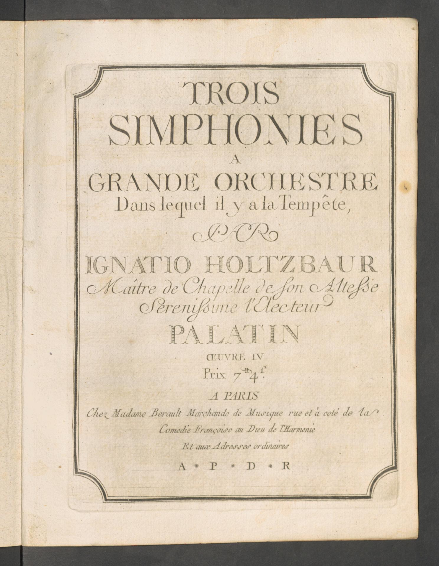 TROIS SIMPHONIES A GRANDE ORCHESTRE