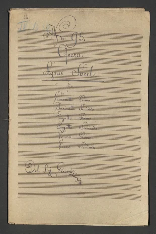 Opera "Agnes Sorel" (předehra)