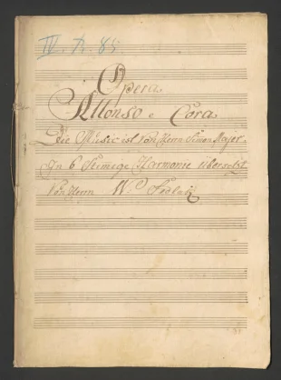 Opera "Alfonso e Cora"