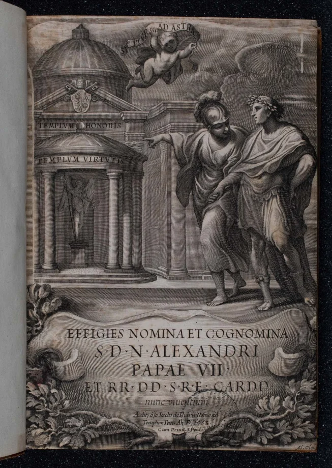 EFFIGIES NOMINA ET COGNOMINA S.D.N. ALEXANDRI PAPAE VII. ET RR. DD. S.R.E. CARD. nunc viuentium