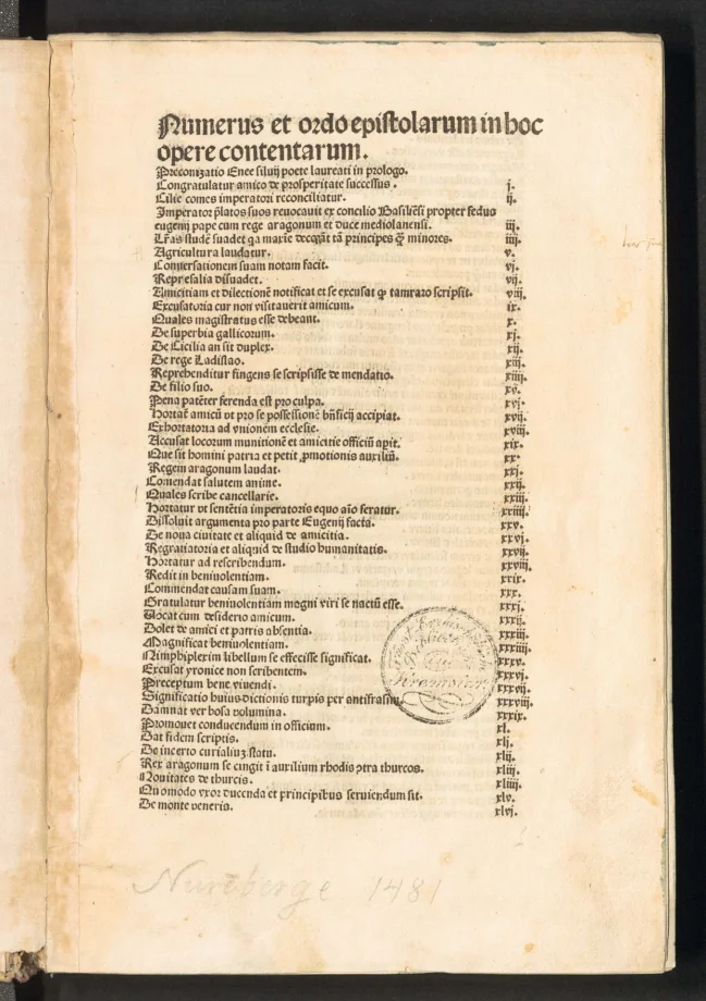 Epistolae familiares 