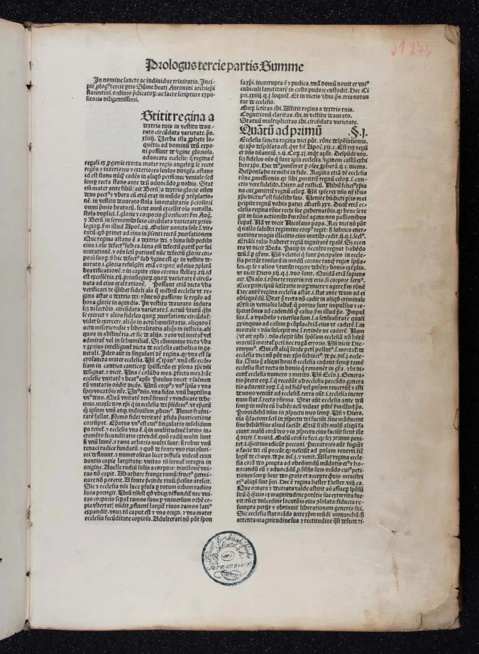 Summa theologica.