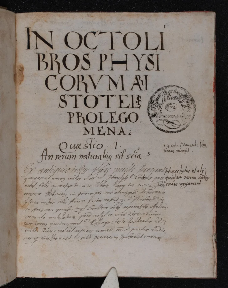 Disputationes super octo libros Physicorum Aristotelis