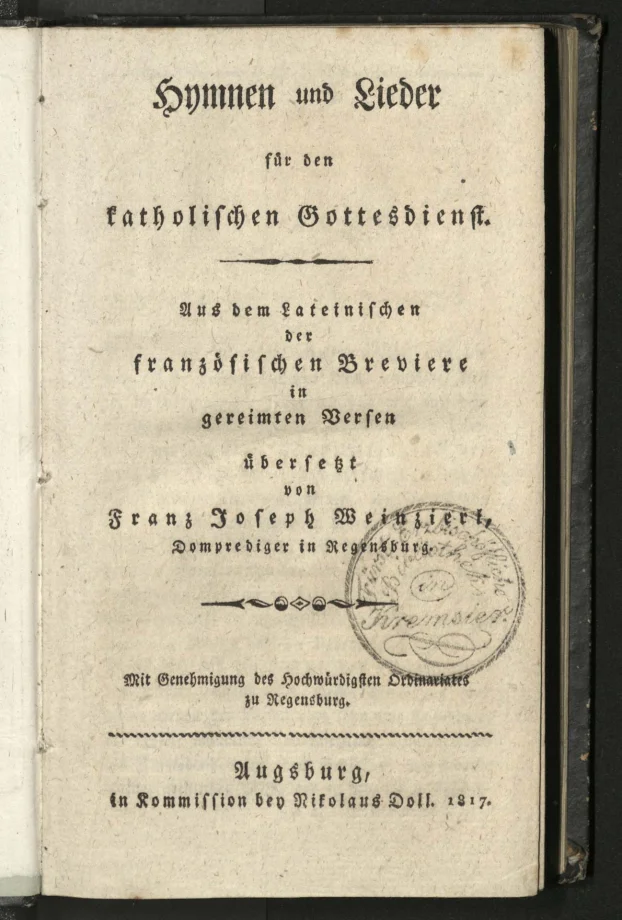 Hymnen und Lieder für den katholischen Gottesdienst 
