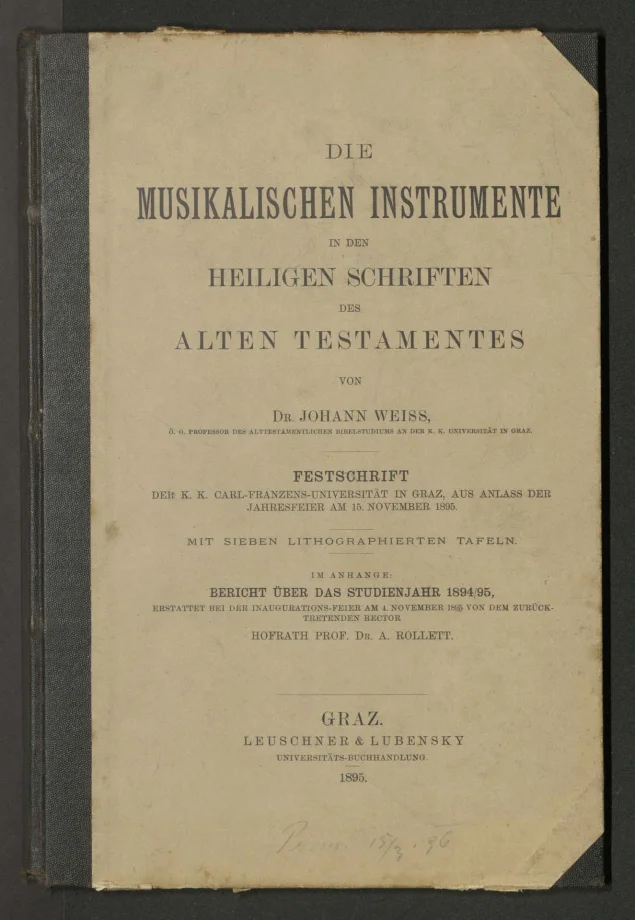 DIE MUSIKALISCHEN INSTRUMENTE IN DEN HEILIGEN SCHRIFTEN DES ALTEN TESTAMENTES 