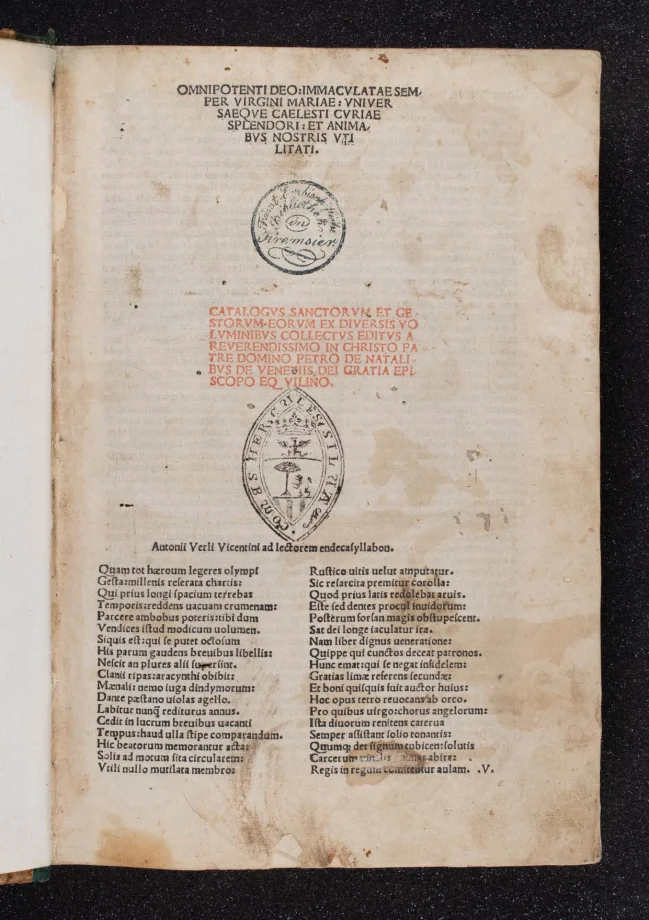 Catalogus sanctorum et gestorum eorum 