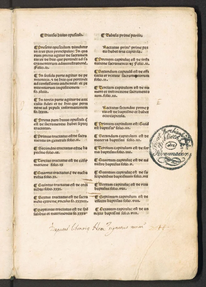 Manipulus curatorum 