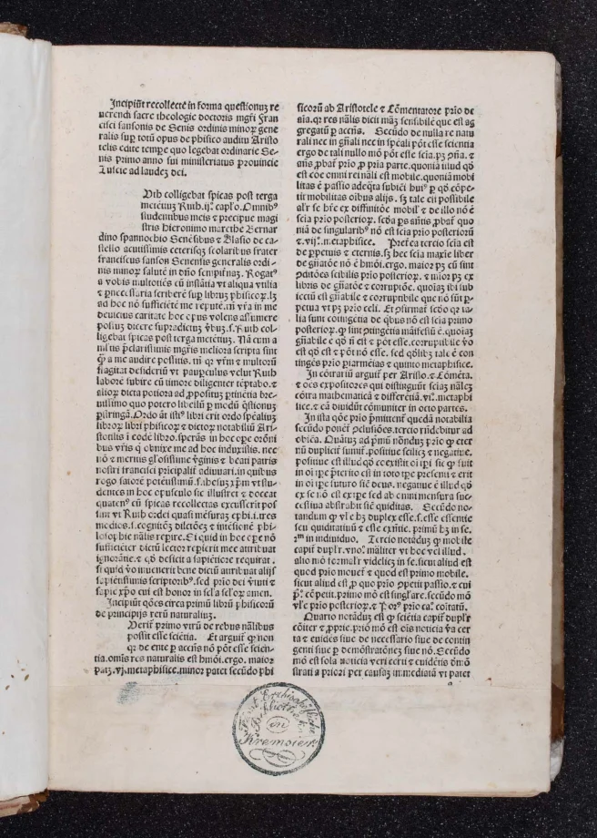 Quaestiones super Physicam Aristotelis 