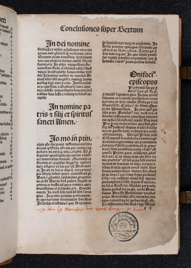Summarium textuale et conclusiones super Sextum, Clementinas et Decretales extravagantes Johannis XXII 
