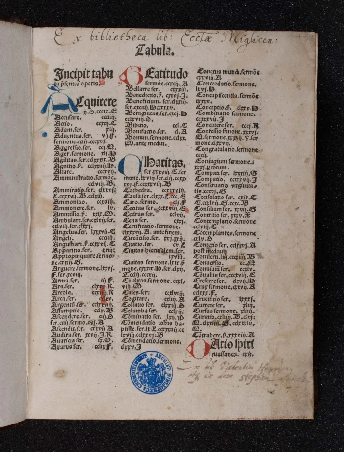 Sermones de tempore et de sanctis cum promptuario exemplorum 