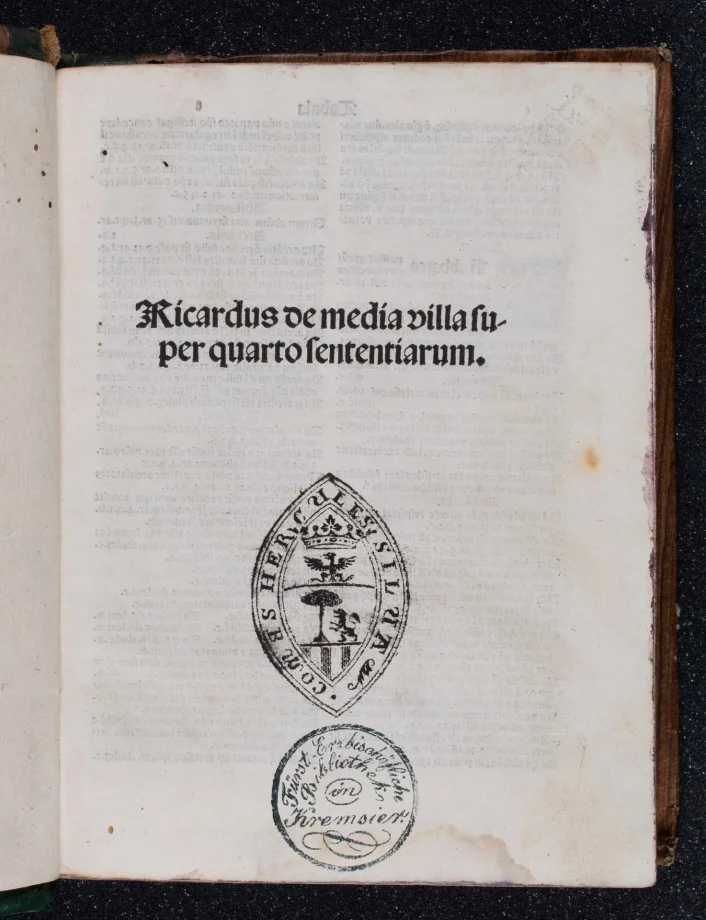 Commentum super quarto libro Sententiarum 