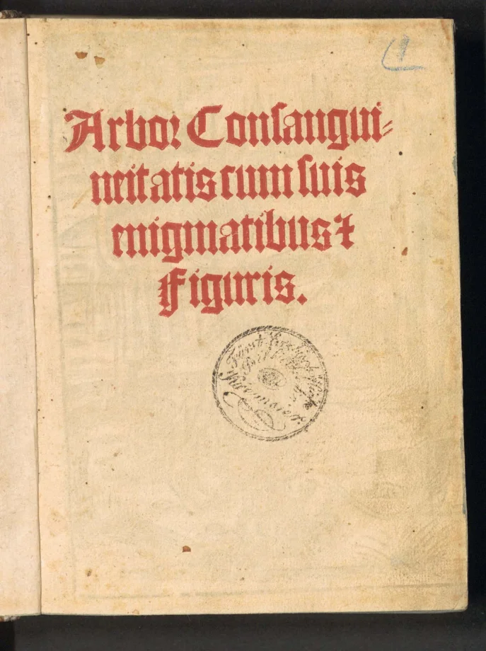 Arbor consanguineitatis cum suis enigmatibus et figuris 
