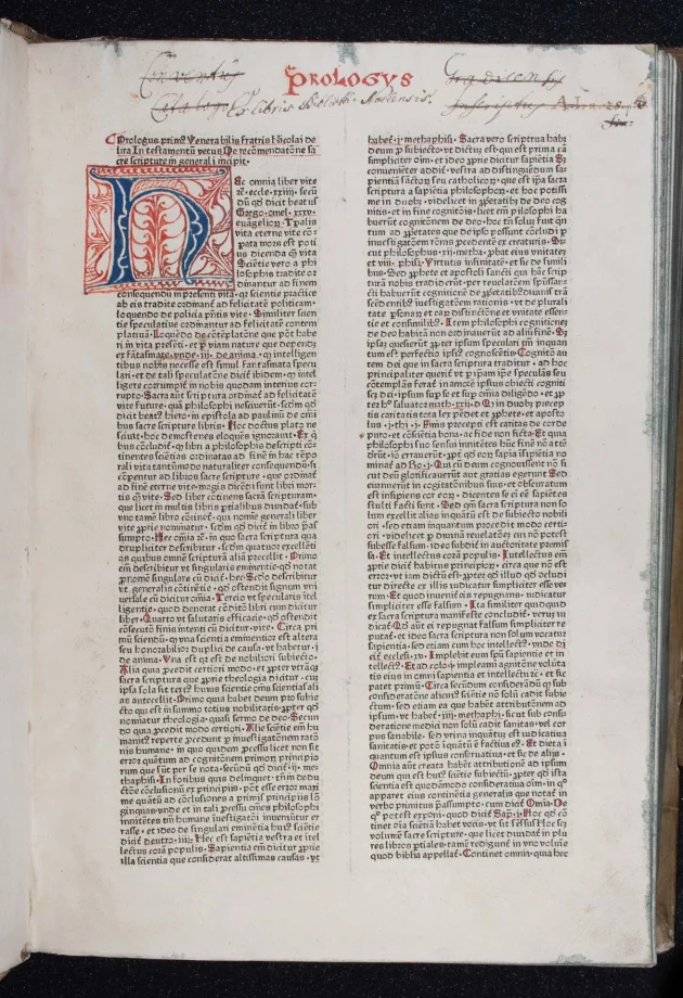 Postilla litteralis super totam Bibliam