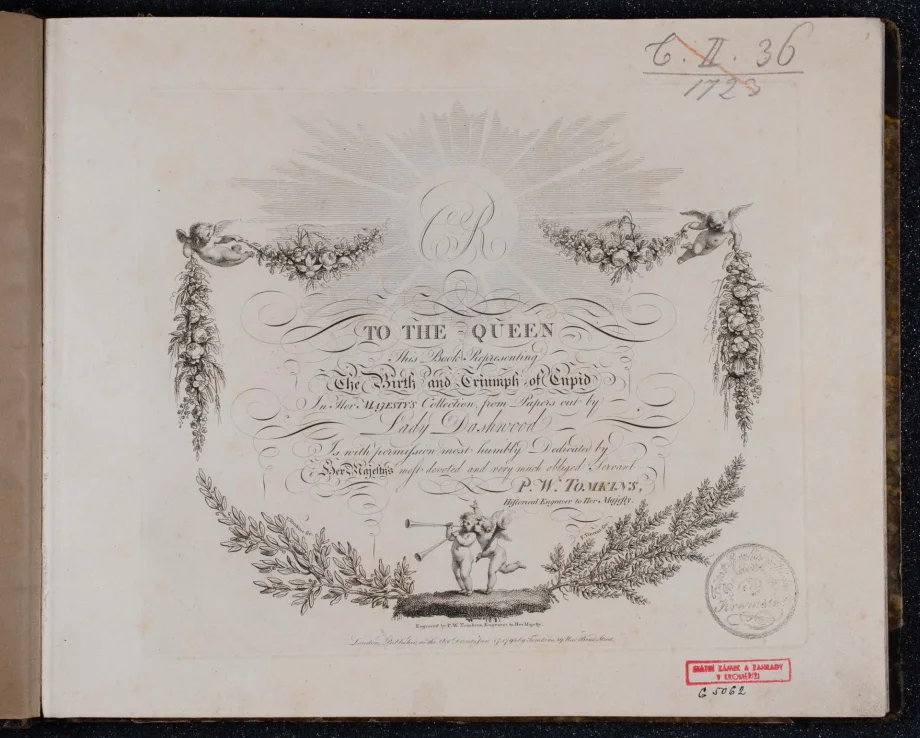 TO THE QUEEN This Book Representing The Birth and Triumph of the Cupid