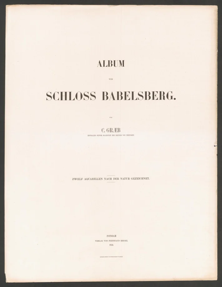 ALBUM VON SCHLOSS BABELSBERG