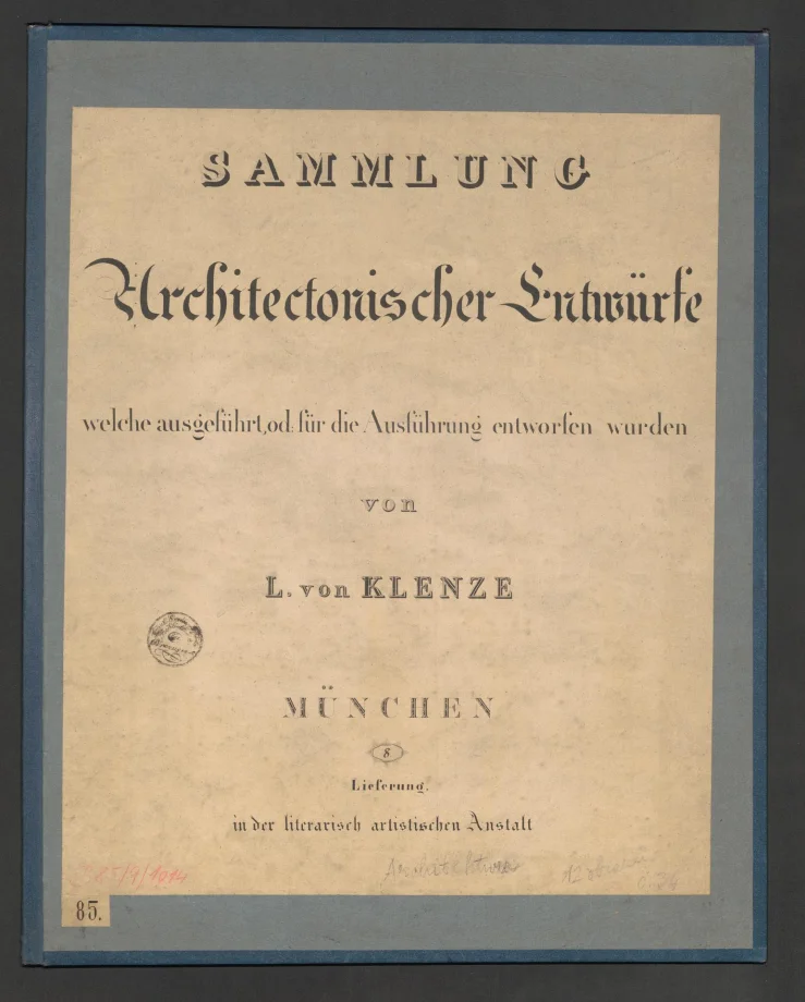 SAMMLUNG Architectonischer Entwürfe 