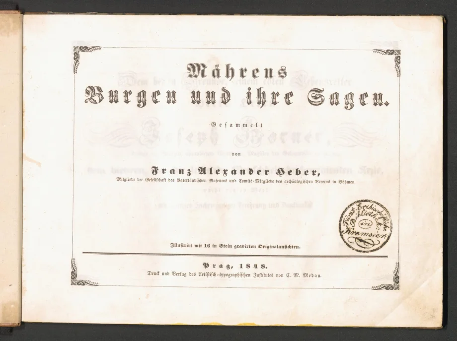 Mährens Burgen und ihre Sagen 