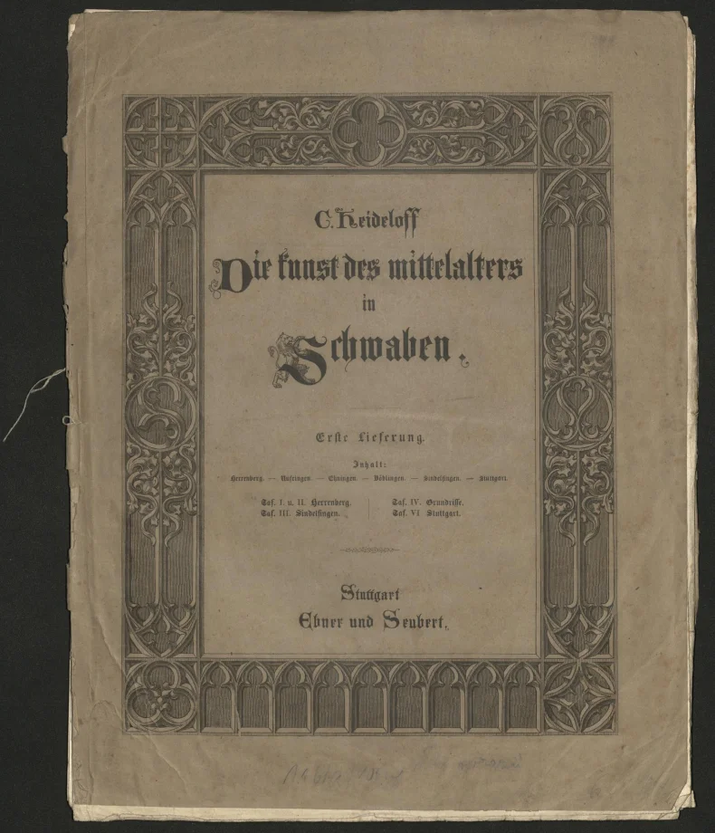 DIE KUNST DES MITTELALTERS IN SCHWABEN
