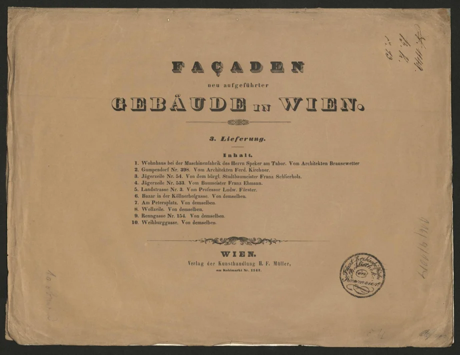 Façaden neu aufgeführter Gebäude in Wien