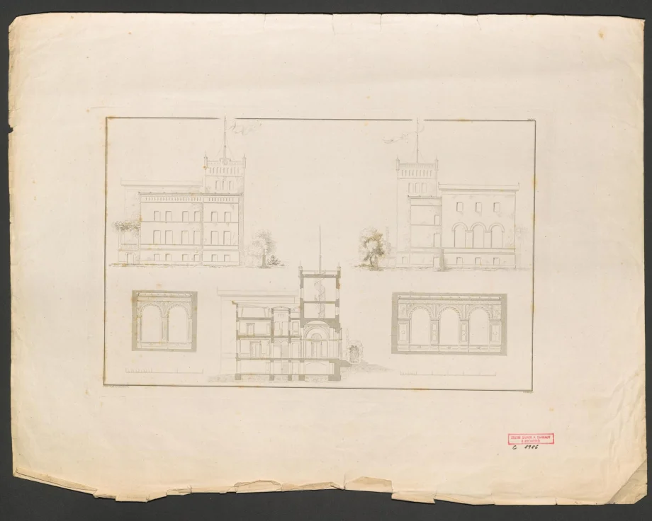 [Sammlung von Zeichnungen aus dem Gebiete der höhern Baukunst] 