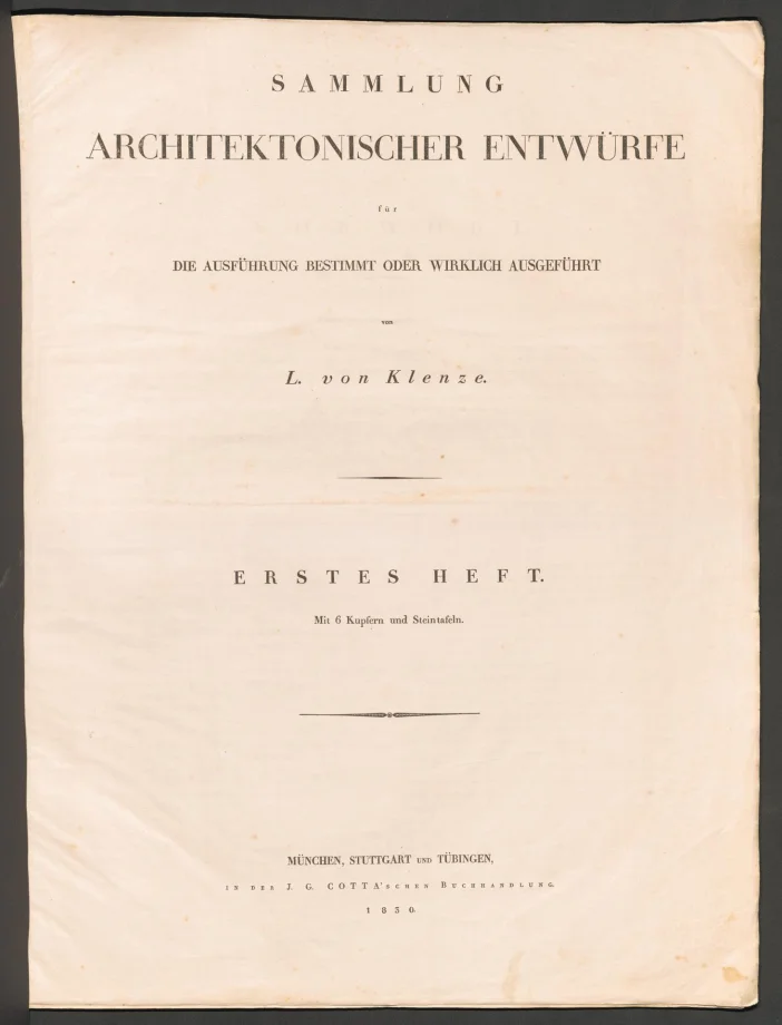 SAMMLUNG Architectonischer-Entwürfe 