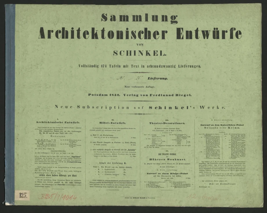 Sammlung Architektonischer Entwürfte