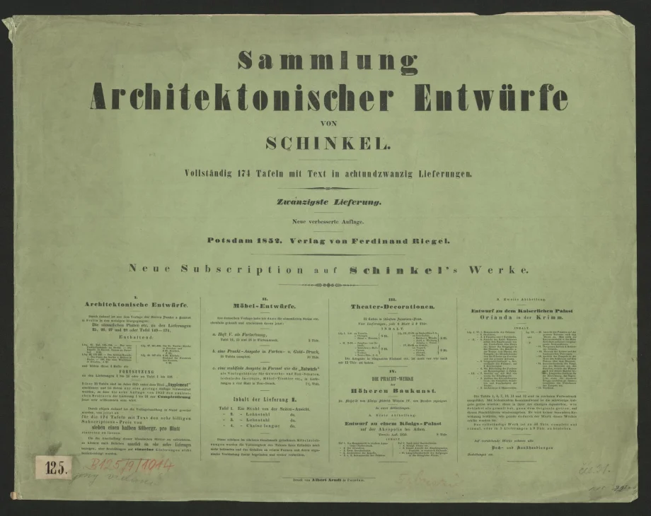 Sammlung Architektonischer Entwürfte