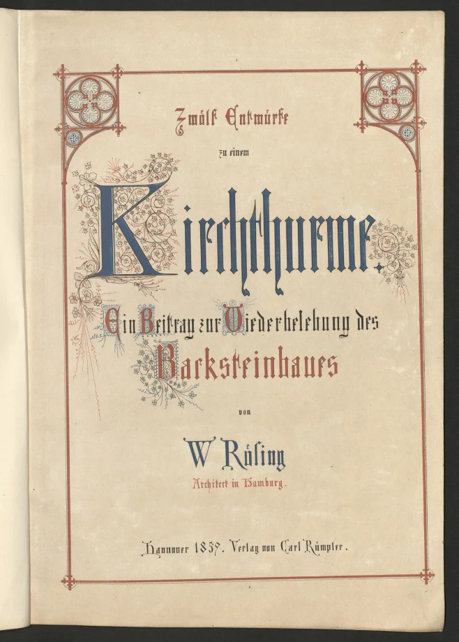 Zwölf Entwürfe zu einem Kirchthurme