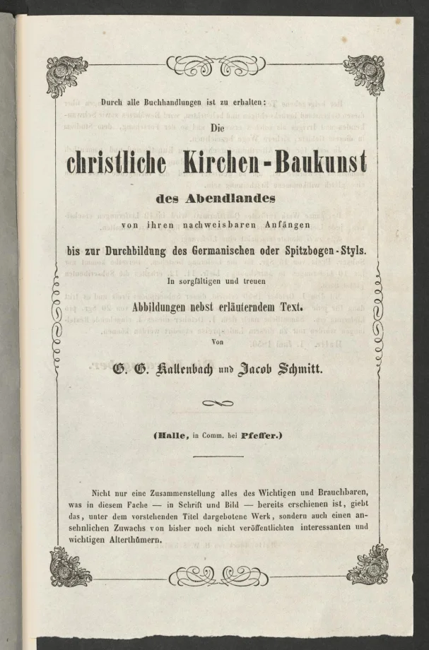 Die christliche Kirchen-Baukunst des Abendlandes