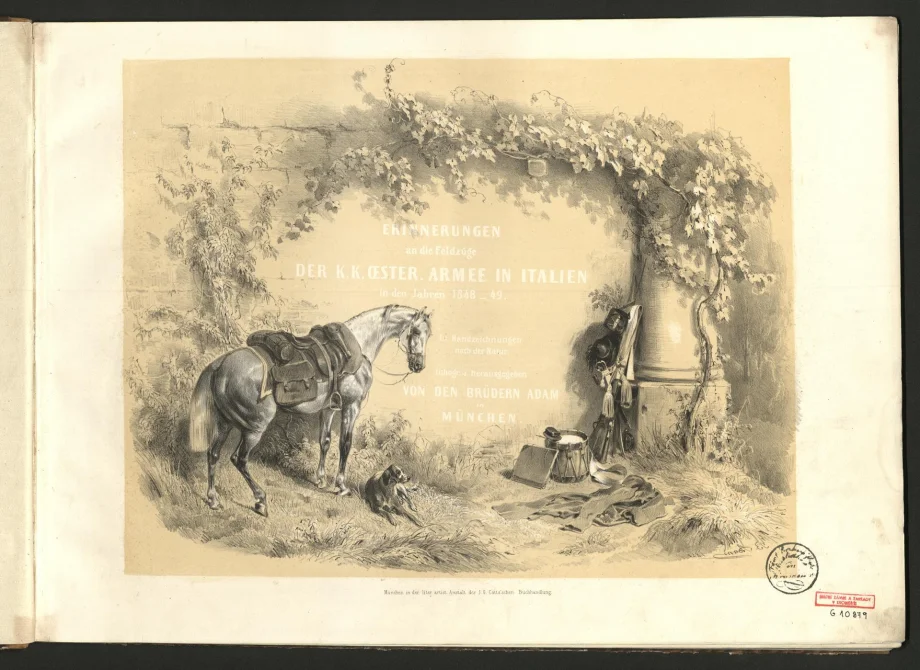 ERINNERUNGEN an die Feldzüge DER K[AYSERLICH] K[ÖNIGLICHEN] OESTER[REICHISCHEN] ARMEE IN ITALIEN in den Jahren 1848-49