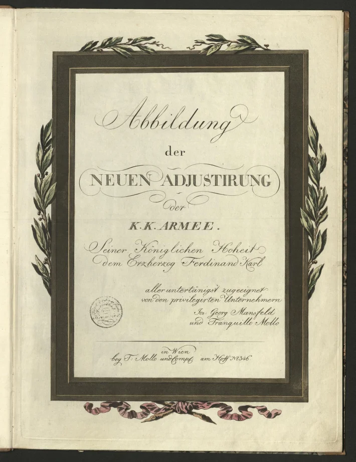 Abildung der NEUEN ADJUSTIRUNG der Kaiserlich-Königliche ARMEE.