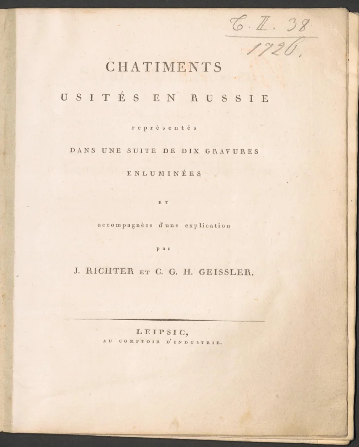 CHATIMENTS USITÉS EN RUSSIE