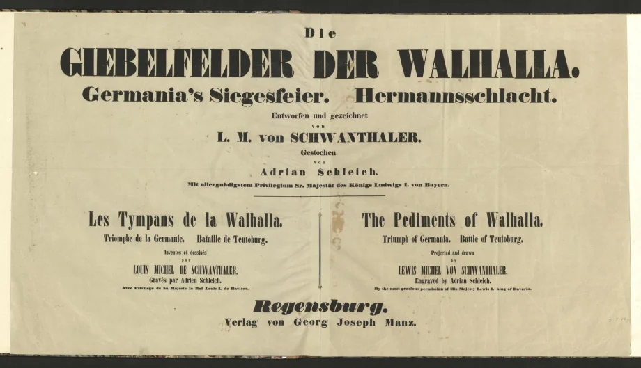Die GIEBELFELDER DER WALHALLA
