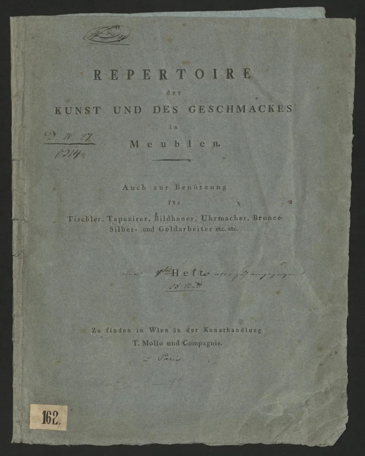 REPERTOIRE der KUNST UND DES GESCHMACKES in Meublen