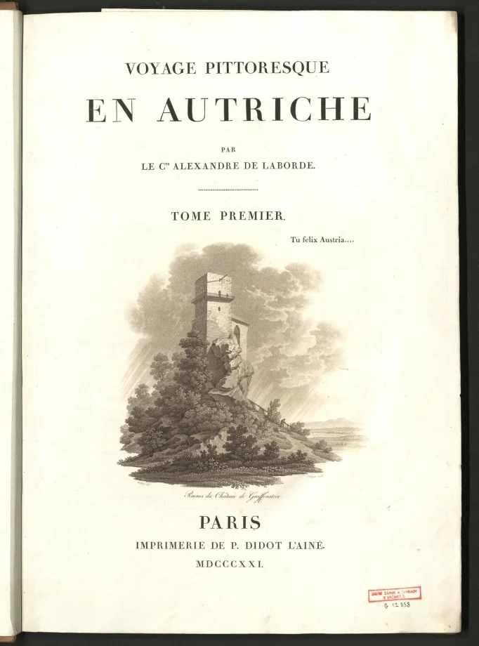 VOYAGE PITTORESQUE EN AUTRICHE.