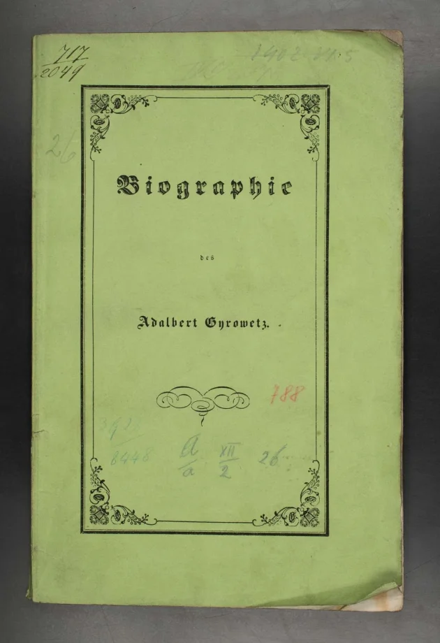 Biographie des Adalbert Gyrowetz 